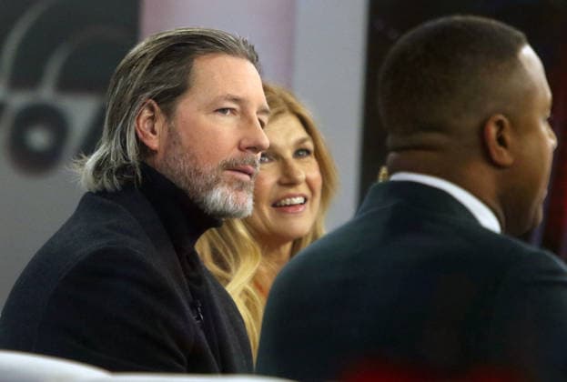 NEW YORK, NY - DECEMBER 5: Ed Burns and Connie Britton seen at NBC™s Today Show on December 5, 2025 in New York City. Copyright: xRWx