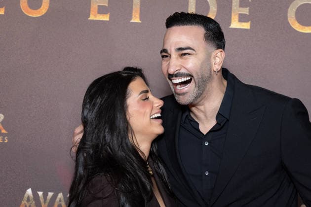 Avatar: Fire And Ash European Premiere Guest and VIP - Paris AJ Brazilian content creator Louana Franco Silva and French former football player Adil Rami attends the Avatar: Fire And Ash European Premiere on December 5, 2025 at the Seine Musicale in Boulogne-Billancourt, near Paris, France. Photo by Alexis Jumeau ABACAPRESS.COM Paris France  Copyright: xJumeauxAlexis ABACAx