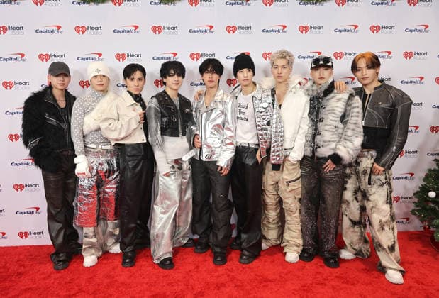 iHeartRadio 102.7 KIIS FM s Jingle Ball 2025 - Arrivals (L-R) Kawashiri Ren, Kimata Syoya, Kawanishi Takumi, Mamehara Issei, Kono Junki, Sato Keigo, Kinjo Sukai, Shiroiwa Ruki and Yonashiro Sho of JO1 attend iHeartRadio 102.7 KIIS FM s Jingle Ball 2025 at Intuit Dome on December 05, 2025 in Los Angeles, California. Inglewood INTUIT DOME California USA Copyright: xCraSH imageSPACEx