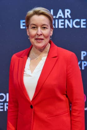 Franziska Giffey Opening of the exhibition POLAR EXPERIENCE The immersive exhibition about the Arctic and Antarctic in the Arena Berlin on 05 12 2025 Opening Polar Experience