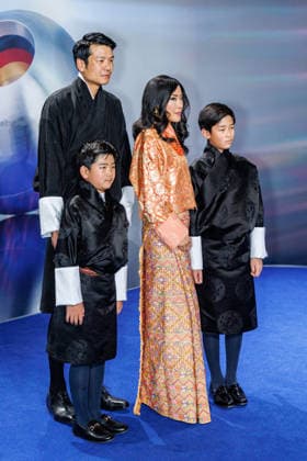 05 12 2025 Düsseldorf Day 2 on the sidelines of the award ceremony 18 German Sustainability Award at the Maritim Hotel Here H R H Princess Dechen Yangzom Wangchuck of Bhutan with family Düsseldorf Maritim Hotel North Rhine-Westphalia Germany