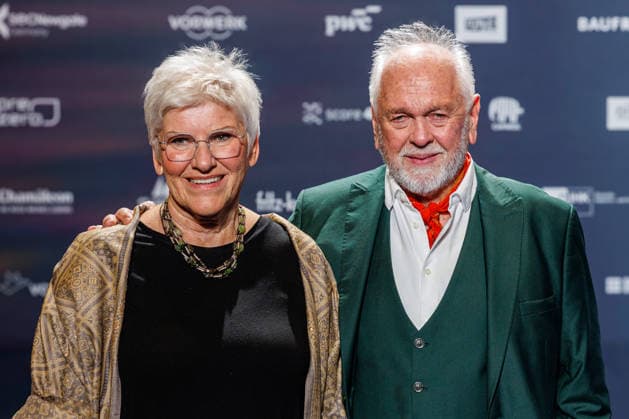 05 12 2025 Düsseldorf Day 2 on the sidelines of the award ceremony 18 German Sustainability Award at the Maritim Hotel Here Ute Leube and Kurt Ludwig Nübling Founder Primavera Düsseldorf Maritim Hotel North Rhine-Westphalia Germany