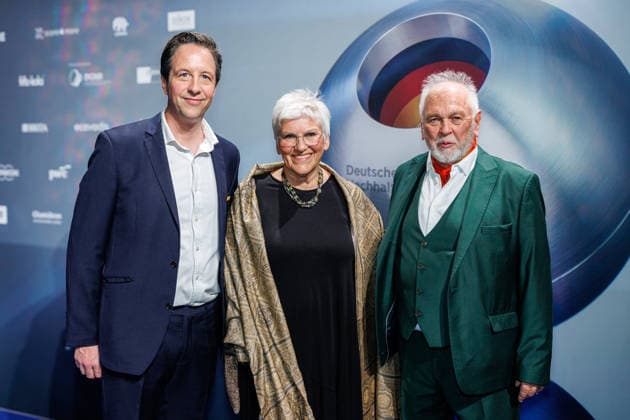 05 12 2025 Düsseldorf Day 2 on the sidelines of the award ceremony 18 German Sustainability Award at the Maritim Hotel Here Adrian Graf von Bernstorff, Ute Leube and Kurt Ludwig Nübling Primavera Düsseldorf Maritim Hotel North Rhine-Westphalia Germany