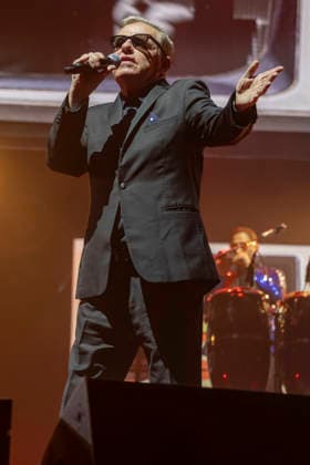 Madness perform at AO Arena Manchester Suggs of British Ska band Madness performs at AO Arena Manchester England, 5th December 2025, Credit:Mike Gray Avalon  Copyright: xMikexGrayx xAvalonx 1056834112