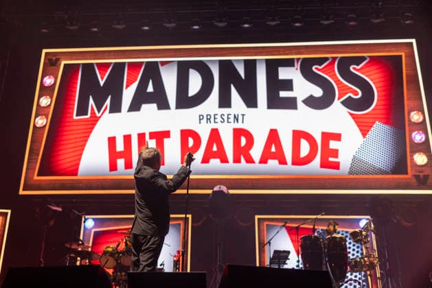 Madness perform at AO Arena Manchester Suggs of British Ska band Madness performs at AO Arena Manchester England, 5th December 2025, Credit:Mike Gray Avalon  Copyright: xMikexGrayx xAvalonx 1056834290