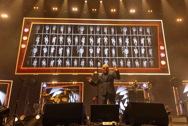 Madness perform at AO Arena Manchester Suggs of British Ska band Madness performs at AO Arena Manchester England, 5th December 2025, Credit:Mike Gray Avalon  Copyright: xMikexGrayx xAvalonx 1056834370