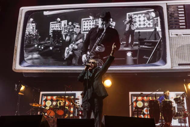 Madness perform at AO Arena Manchester Suggs of British Ska band Madness performs at AO Arena Manchester England, 5th December 2025, Credit:Mike Gray Avalon  Copyright: xMikexGrayx xAvalonx 1056834593
