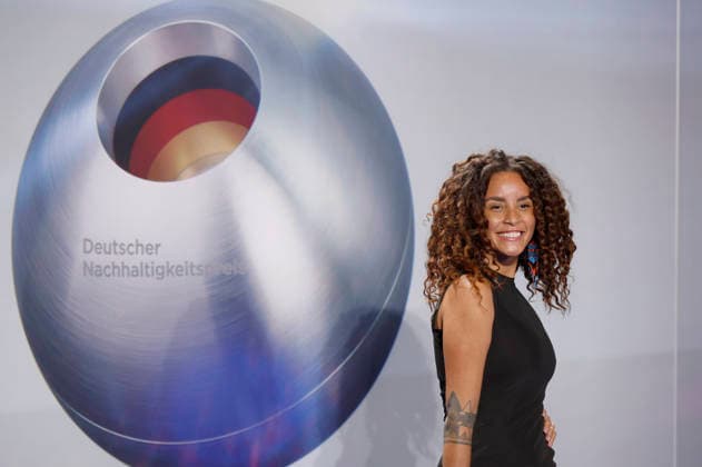 Domitila Barros at the presentation of the 18 German Sustainability Award 2025 at the Maritim Hotel Düsseldorf, 05 12 2025 Foto:xR.xSchmiegeltx xFuturexImagex dnp0512_5244