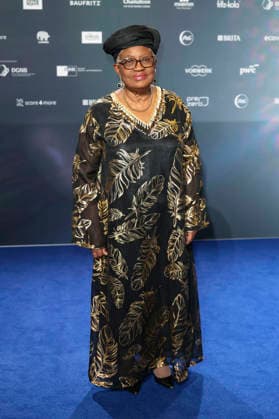 Ngozi Okonjo Iweala at the presentation of the 18 German Sustainability Award 2025 at the Maritim Hotel Düsseldorf, 05 12 2025 Foto:xR.xSchmiegeltx xFuturexImagex dnp0512_5268