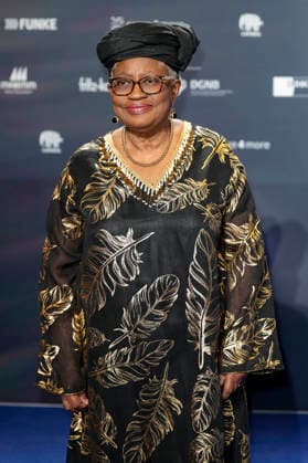 Ngozi Okonjo Iweala at the presentation of the 18 German Sustainability Award 2025 at the Maritim Hotel Düsseldorf, 05 12 2025 Foto:xR.xSchmiegeltx xFuturexImagex dnp0512_5272