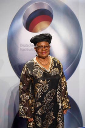 Ngozi Okonjo Iweala at the presentation of the 18 German Sustainability Award 2025 at the Maritim Hotel Düsseldorf, 05 12 2025 Foto:xR.xSchmiegeltx xFuturexImagex dnp0512_5274