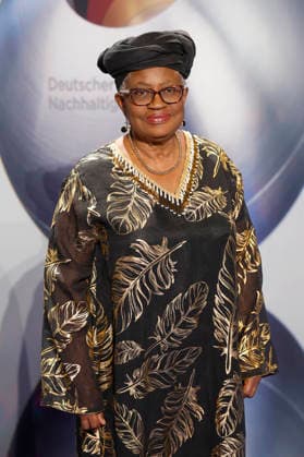 Ngozi Okonjo Iweala at the presentation of the 18 German Sustainability Award 2025 at the Maritim Hotel Düsseldorf, 05 12 2025 Foto:xR.xSchmiegeltx xFuturexImagex dnp0512_5275