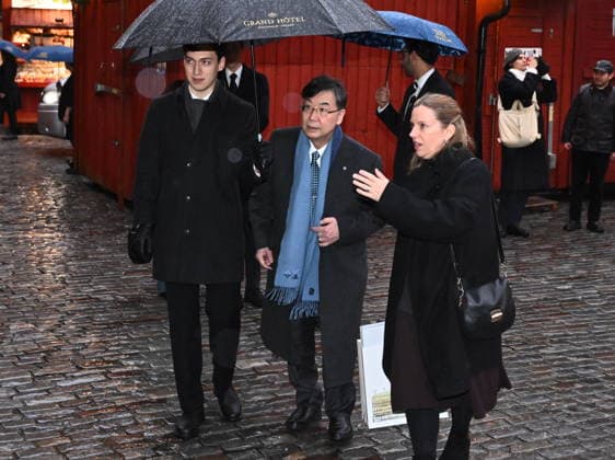 Shimon Sakaguchi, laureate in medicine, arrives as the Nobel laureates will sign the Nobel Chairs at the Nobel Museum in Stockholm, Sweden, December 6, 2025 STOCKHOLM SWEDEN x10090x  Copyright: xClaudioxBresciani TTx NOBEL CHAIRS ARE SIGNED BY THE PRIZE WINNERS 6iBMh49gMSc
