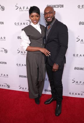 The GEANCO Family Reunion Holiday Gala - LA Caroline Chikezie, Adrian Holmes At The GEANCO Family Reunion Holiday Gala-At The 1 Hotel In West Hollywood CA, USA on December 05, 2025. Photo by Fati S ABACAPRESS.COM West Hollywood CA United States  Copyright: xFatixSadou ABACAPRESS.COMx