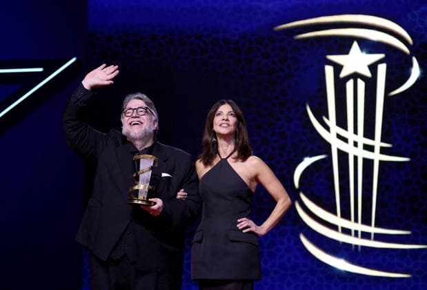 Guillermo Del Toro et Maribel Verdú Tribute to Guillermo Del Toro as part of the 22nd Marrakech International Film Festival on December 5, 2025 Dominique Jacovides Bestimage Tribute to Guillermo Del Toro as part of the 22nd Marrakech International Film Festival on December 5, 2025 Marrakech Morocco  Copyright: xDOMINIQUExJACOVIDESx xBESTIMAGExDOMINIQUExJACOVIDESx xBESTIMAGEx