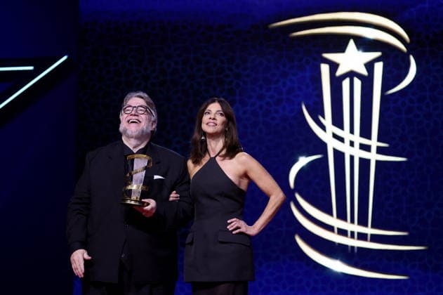 Guillermo Del Toro et Maribel Verdú Tribute to Guillermo Del Toro as part of the 22nd Marrakech International Film Festival on December 5, 2025 Dominique Jacovides Bestimage Tribute to Guillermo Del Toro as part of the 22nd Marrakech International Film Festival on December 5, 2025 Marrakech Morocco  Copyright: xDOMINIQUExJACOVIDESx xBESTIMAGExDOMINIQUExJACOVIDESx xBESTIMAGEx