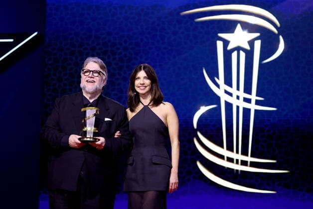 Guillermo Del Toro et Maribel Verdú Tribute to Guillermo Del Toro as part of the 22nd Marrakech International Film Festival on December 5, 2025 Dominique Jacovides Bestimage Tribute to Guillermo Del Toro as part of the 22nd Marrakech International Film Festival on December 5, 2025 Marrakech Morocco  Copyright: xDOMINIQUExJACOVIDESx xBESTIMAGExDOMINIQUExJACOVIDESx xBESTIMAGEx