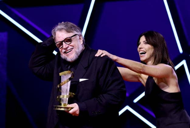 Guillermo Del Toro et Maribel Verdú Tribute to Guillermo Del Toro as part of the 22nd Marrakech International Film Festival on December 5, 2025 Dominique Jacovides Bestimage Tribute to Guillermo Del Toro as part of the 22nd Marrakech International Film Festival on December 5, 2025 Marrakech Morocco  Copyright: xDOMINIQUExJACOVIDESx xBESTIMAGExDOMINIQUExJACOVIDESx xBESTIMAGEx