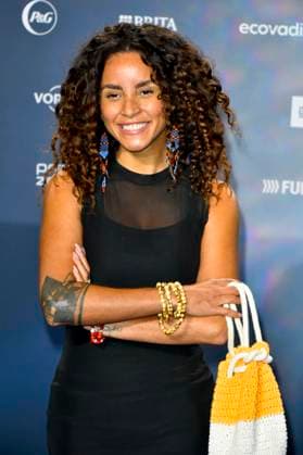 ABBduesseldorf Domitila Barros Miss Germany 2022 actress as a guest on the blue carpet at the 18th German Sustainability Award 2025 ceremony at the Maritim Hotel on 05 12 2025 NRW Germany