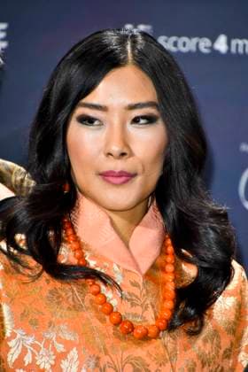 ABBduesseldorf H R H Princess Dechan Yangzom Wangchuck is the daughter of the fourth King of Bhutan Jigme Singye Wangchuck as a guest on the blue carpet at the 18th German Sustainability Award 2025 ceremony at the Maritim Hotel on 05 12 2025 NRW Germany