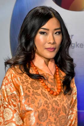 ABBduesseldorf H R H Princess Dechan Yangzom Wangchuck is the daughter of the fourth King of Bhutan Jigme Singye Wangchuck as a guest on the blue carpet at the 18th German Sustainability Award 2025 ceremony at the Maritim Hotel on 05 12 2025 NRW Germany