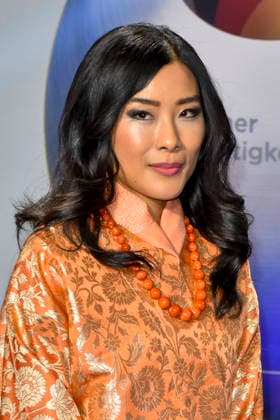 ABBduesseldorf H R H Princess Dechan Yangzom Wangchuck is the daughter of the fourth King of Bhutan Jigme Singye Wangchuck as a guest on the blue carpet at the 18th German Sustainability Award 2025 ceremony at the Maritim Hotel on 05 12 2025 NRW Germany