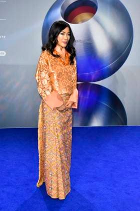 ABBduesseldorf H R H Princess Dechan Yangzom Wangchuck is the daughter of the fourth King of Bhutan Jigme Singye Wangchuck as a guest on the blue carpet at the 18th German Sustainability Award 2025 ceremony at the Maritim Hotel on 05 12 2025 NRW Germany