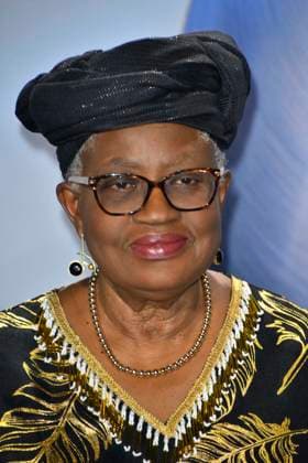 ABBduesseldorf Ngozi Okonjo Iweala is the seventh Director General of the WTO as a guest on the blue carpet at the 18th German Sustainability Award 2025 ceremony at the Maritim Hotel on 05 12 2025 NRW Germany