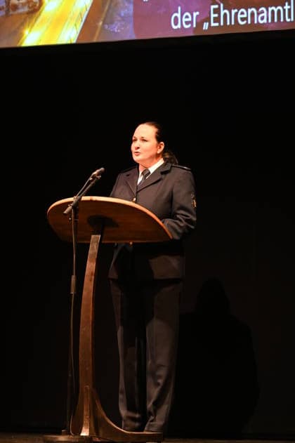 Anja Weigel at the ceremony for the awarding of the Meridian of Honorary Office at the Gerhart Hauptmann Theater Görlitz Görlitz, 05 12 2025 Copyright: xMatthiasxWehnertx