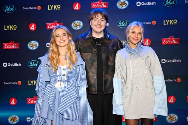 STOCKHOLM, SWEDEN 20251206 Tuva Rawall, Love Hedlund Stenmarck and Nicolina Mercedes Brandström before the final of Idol 2025 STOCKHOLM SWEDEN x10060x  Copyright: xHenrikxMontgomery TTx IDOL 2025 zr0iKrE7LSQ