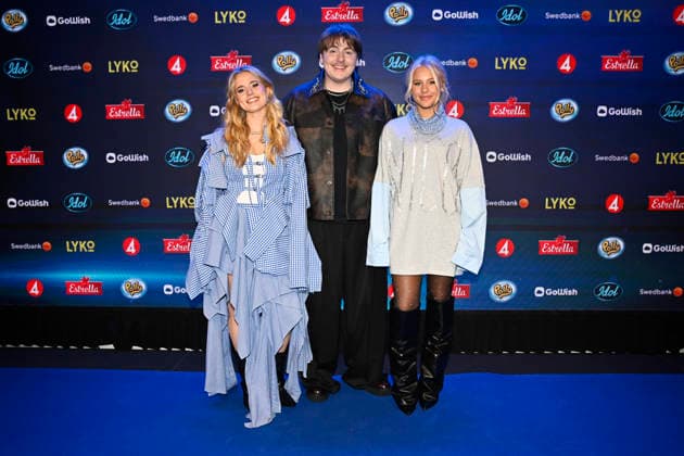 STOCKHOLM, SWEDEN 20251206 Tuva Rawall, Love Hedlund Stenmarck and Nicolina Mercedes Brandström before the final of Idol 2025 STOCKHOLM SWEDEN x10060x  Copyright: xHenrikxMontgomery TTx IDOL 2025 zzKw9ZLpNNE