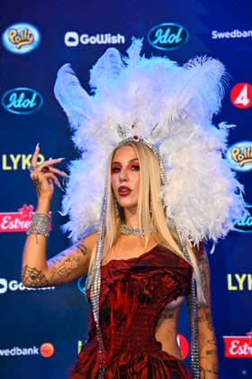 STOCKHOLM, SWEDEN 20251206 Jury member Peg Parnevik before the final of Idol 2025 STOCKHOLM SWEDEN x10060x  Copyright: xHenrikxMontgomery TTx IDOL 2025 iVIH_Ya3kug