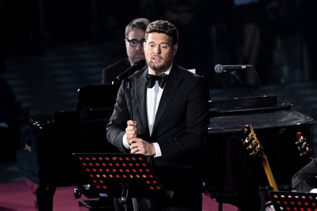 December 6, 2025, Rome, Rome, Italy: Pope Leo XIV attends the concert for the poor with Canadian singer Michael Steven Buble and Serena Autieri held in the Paul VI Hall in the Vatican. Vatican City 06 12 2025 Rome Italy  - ZUMAa289 20251206_zia_a289_070 Copyright: xMariaxLauraxAntonellix