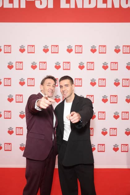Donation gala Ein Herz für Kinder 2025 Mark Keller and Aaron Keller at the TV donation gala Ein Herz für Kinder at Studio Adlershof on 06 12 2025 in Berlin Copyright: xEventpressxKochanx