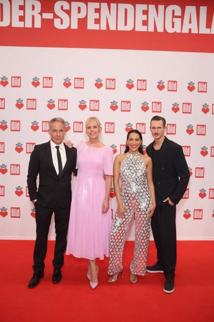 Spengala Ein Herz für Kinder 2025 Marco Girnth, Melanie Marschke, Amy Musul and Johannes Hendrik Langer at the TV fundraising gala Ein Herz für Kinder at Studio Adlershof on 06 12 2025 in Berlin Copyright: xEventpressxKochanx
