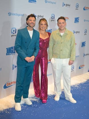 Capital s Jingle Bell Ball 2025 With Barclaycard - Arrivals Sian Welby, Jordan North and Chris Stark at Capital s Jingle Bell Ball 2025 With Barclaycard held at The O2 on December 06, 2025 in London, England., Credit:Jules Annan Avalon  Copyright: xJulesxAnnanx xAvalonx 1057135145