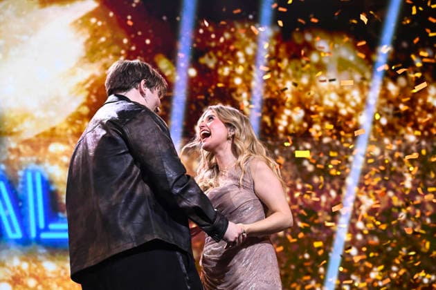 STOCKHOLM, SWEDEN 20251206 Tuva Rawall wins Idol 2025 and Love Hedlund Stenmarck th comes in second place STOCKHOLM SWEDEN x10060x  Copyright: xHenrikxMontgomery TTx IDOL 2025 c6pj91DIf84