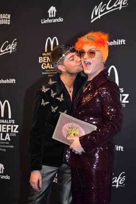 Marcell Damaschke and Julian F M Stoeckel at the benefit gala for the McDonalds Childrens Aid Foundation on 6 12 2025 in Munich McDonalds Benefit Gala 2025 in Munich