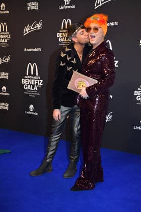 Marcell Damaschke and Julian F M Stoeckel at the benefit gala for the McDonalds Childrens Aid Foundation on 6 12 2025 in Munich McDonalds Benefit Gala 2025 in Munich