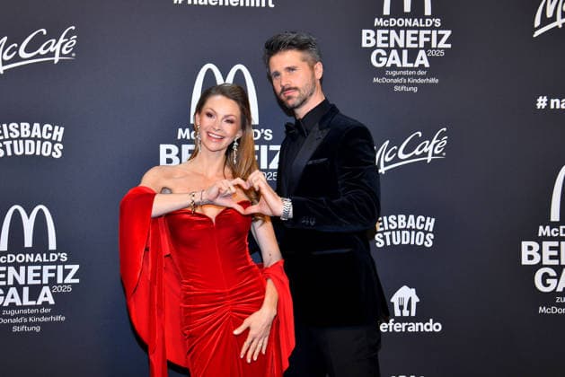 Jana Schoelermann and Thore Schoelermann at the benefit gala for the McDonalds Childrens Aid Foundation on 6 12 2025 in Munich McDonalds Benefit Gala 2025 in Munich