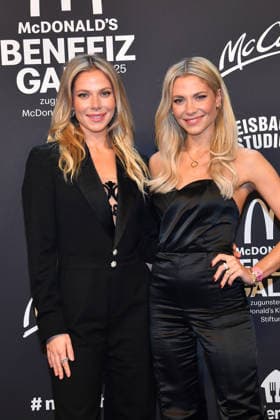 Cheyenne Pahde and Valentina Pahde at the benefit gala for the McDonalds Childrens Aid Foundation on 6 12 2025 in Munich McDonalds Benefit Gala 2025 in Munich