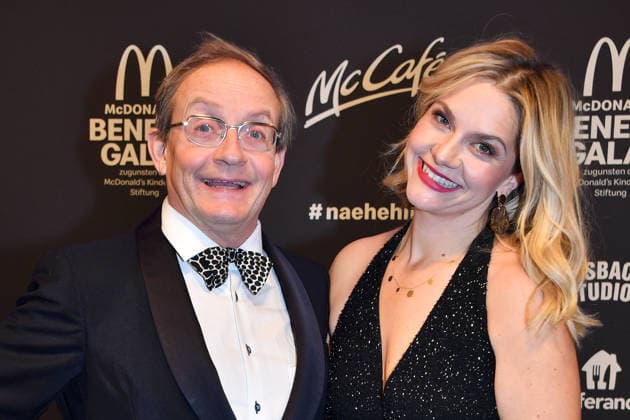 Wigald Boning and Teresa Boning at the benefit gala for the McDonalds Childrens Aid Foundation on 6 12 2025 in Munich McDonalds Benefit Gala 2025 in Munich