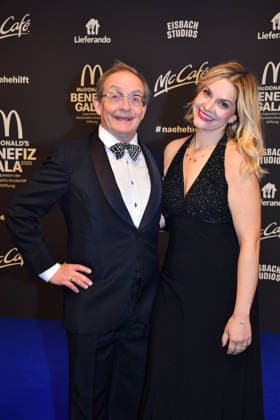 Wigald Boning and Teresa Boning at the benefit gala for the McDonalds Childrens Aid Foundation on 6 12 2025 in Munich McDonalds Benefit Gala 2025 in Munich