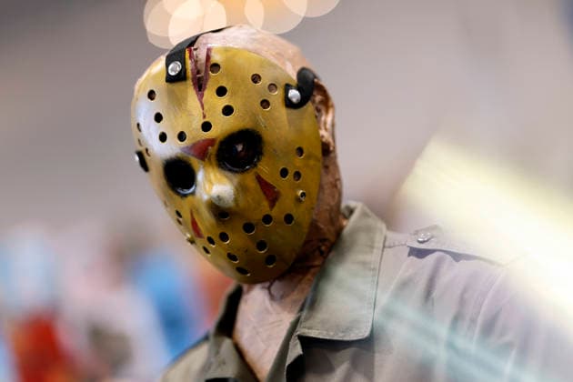 A Jason Voorhees mask from the Friday the 13th film series at the German Film Comic Con Dortmund at Messe Dortmund Theme image, symbolic image Dortmund, 06 12 2025 NRW Germany Copyright: xChristophxHardtx