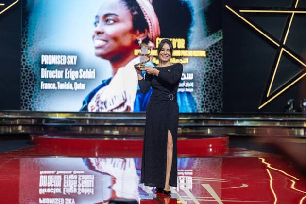22nd International Marrakech Film Festival MARRAKECH, MOROCCO – DECEMBER 6: French-Tunisian director Erige Sehiri wins the Etoile d Or Award for her film Promised Sky during the 22nd International Marrakech Film Festival awards ceremony on December 6, 2025, in Marrakech, Morocco. Abu Adem Muhammed Anadolu Marrakech Morocco. Editorial use only. Please get in touch for any other usage.  Copyright: x2025xAnadoluxAbuxAdemxMuhammedx
