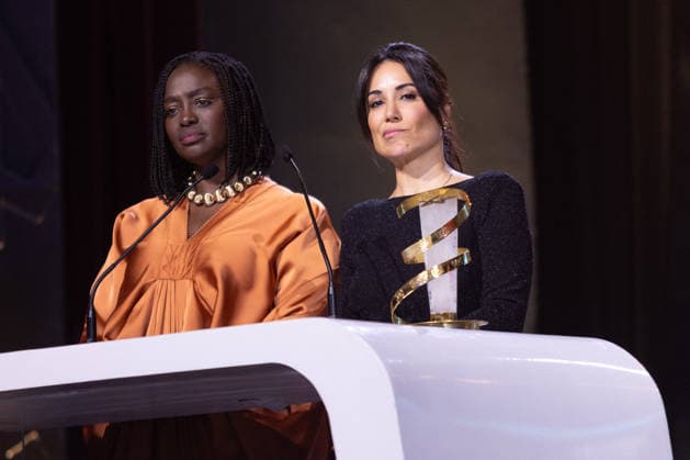 22nd Marrakech International Film Festival Day 9 nb Aissa Maiga and Erige Sehiri attends the closing ceremony during day 9 of the 22nd Marrakech International Film Festival on December 06, 2025 in Marrakech, Maroc. Photo by Nasser Berzane ABACAPRESS.COM Marrakech  Copyright: xBerzanexNasser ABACAx
