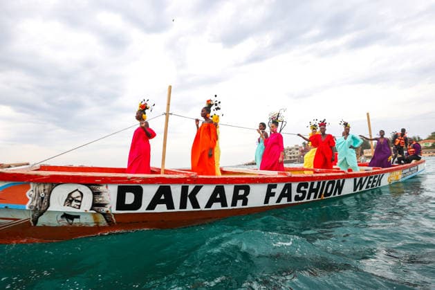 23rd Dakar Fashion Week held on fishing boats DAKAR, SENEGAL – DECEMBER 6: Models showcase designs aboard fishing boats off Ngor Island during the 23rd Dakar Fashion Week, organized by Senegalese-French designer Adama N’Diaye, founder of the brand Adama Paris, on December 6, 2025, in Dakar, Senegal. Cem Ozdel Anadolu Dakar Senegal. Editorial use only. Please get in touch for any other usage.  Copyright: x2025xAnadoluxCemxOzdelx