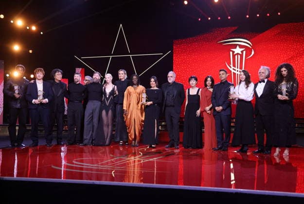 The winners and the Jury at the closing ceremony of the 22nd Marrakech International Film Festival, Morocco, on December 6, 2025 Dominique Jacovides Bestimage Closing ceremony of the 22nd Marrakech International Film Festival, Morocco, on December 6, 2025 Marrakech Morocco  Copyright: xDOMINIQUExJACOVIDESx xBESTIMAGExDOMINIQUExJACOVIDESx xBESTIMAGEx