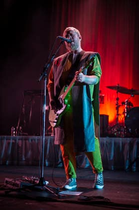 Everything Everything at Brixton Academy 06 12 2025 Art rock band from Manchester, Everything Everything perform at Brixton Academy in London on 6th December 2025, on tour celebrating the tenth anniversary of their third album Get To Heaven. Jonathan Higgs - vocals Jeremy Pritchard bass Alex Robertshaw guitar Michael Spearman drums Peter SenÃ - keyboards, Credit:Zoran Veselinovic Avalon UK, London, Brixton Academy  Copyright: xZoranxVeselinovicx xAvalonx 1057226166
