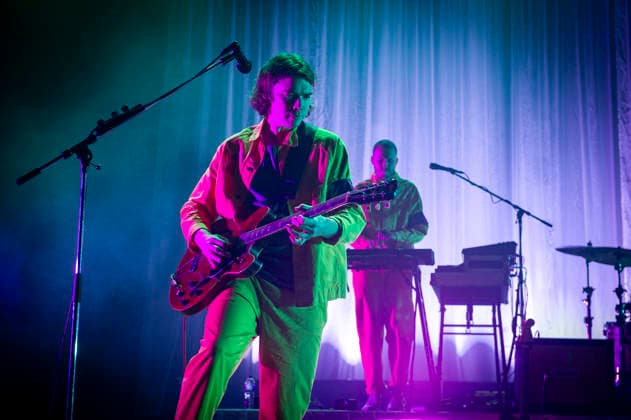 Everything Everything at Brixton Academy 06 12 2025 Art rock band from Manchester, Everything Everything perform at Brixton Academy in London on 6th December 2025, on tour celebrating the tenth anniversary of their third album Get To Heaven. Jonathan Higgs - vocals Jeremy Pritchard bass Alex Robertshaw guitar Michael Spearman drums Peter SenÃ - keyboards, Credit:Zoran Veselinovic Avalon UK, London, Brixton Academy  Copyright: xZoranxVeselinovicx xAvalonx 1057226271
